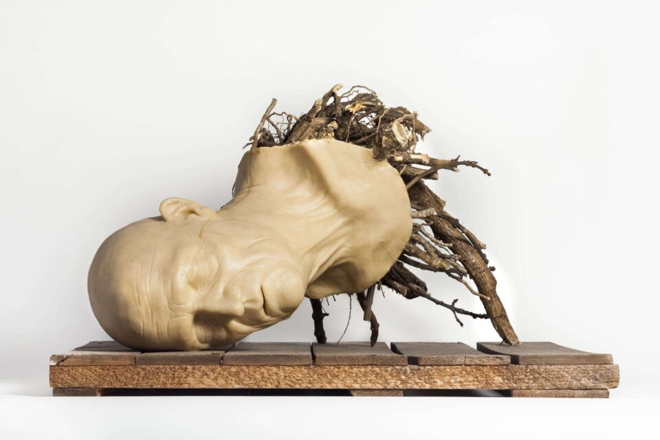 Décadence, 2015, cire, bois, 36x67x63 cm © Photographe Antoine Duhamel 1
